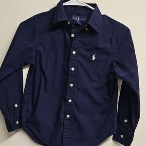 Ralph Lauren Kids Dark Blue Button Down Shirt